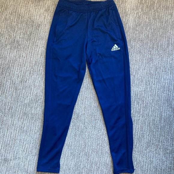 Men's Small Adidas Climacool Soccer Tapered Joggers Navy Blue - Picture 1 of 4